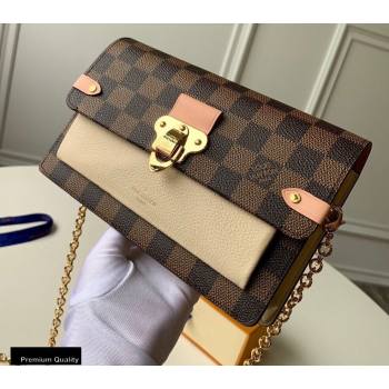 Louis Vuitton Damier Ebene Canvas Vavin Chain Wallet N60237 Creme (kiki-20100818)