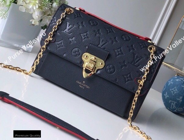 Louis Vuitton Monogram Empreinte Vavin PM Bag M52271 Marine Rouge (kiki-20100804)