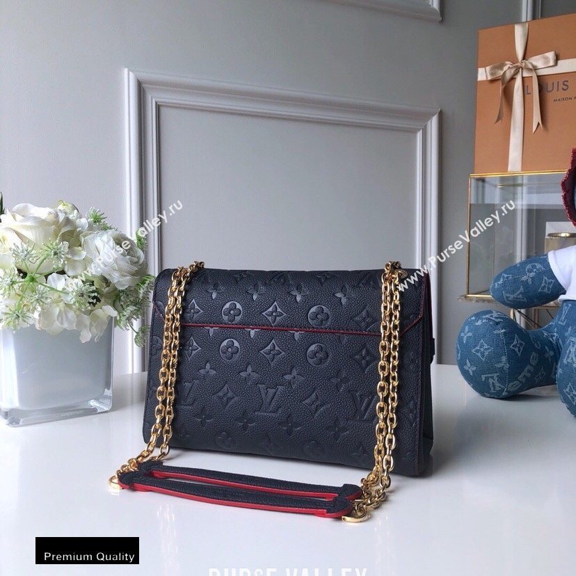 Louis Vuitton Monogram Empreinte Vavin PM Bag M52271 Marine Rouge (kiki-20100804)