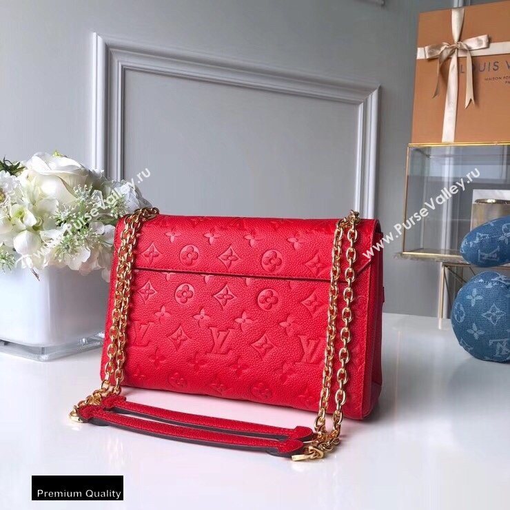 Louis Vuitton Monogram Empreinte Vavin PM Bag M43936 Scarlett Red (kiki-20100805)