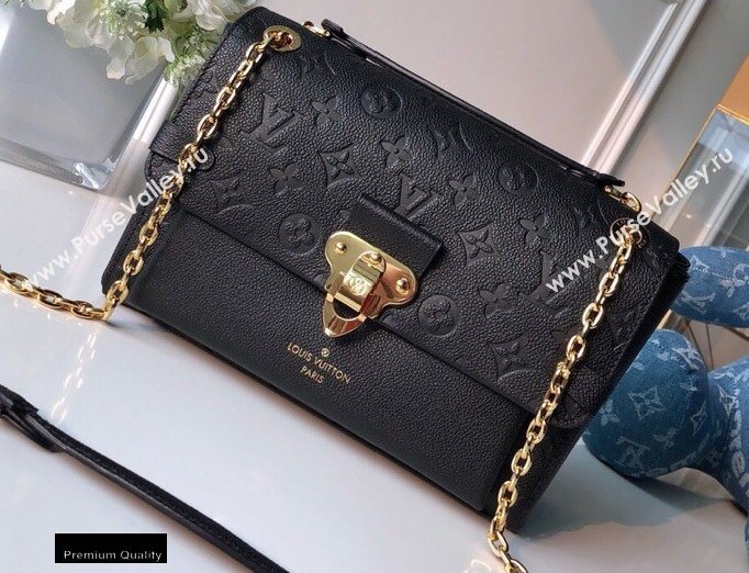 Louis Vuitton Monogram Empreinte Vavin PM Bag M44151 Black (kiki-20100803)