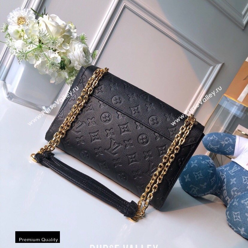 Louis Vuitton Monogram Empreinte Vavin PM Bag M44151 Black (kiki-20100803)