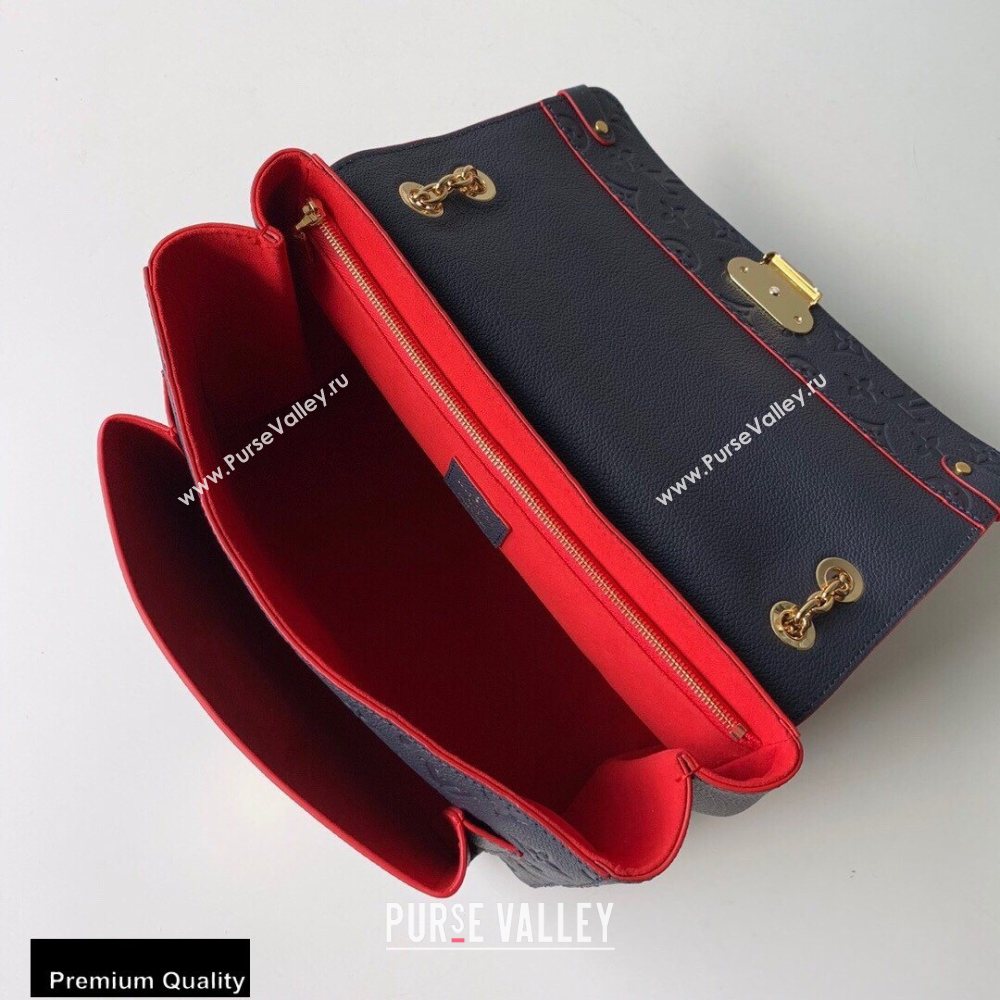 Louis Vuitton Monogram Empreinte Vavin MM Bag M43925 Marine Rouge (kiki-20100802)