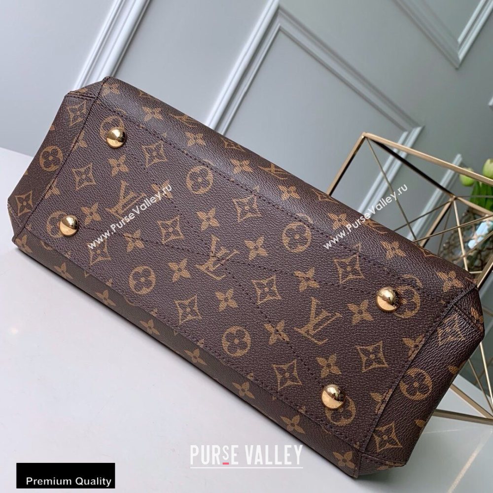 Louis Vuitton Monogram Canvas Montaigne MM Bag Braided Handle M44672 Pink/Yellow 2020 (kiki-20100842)