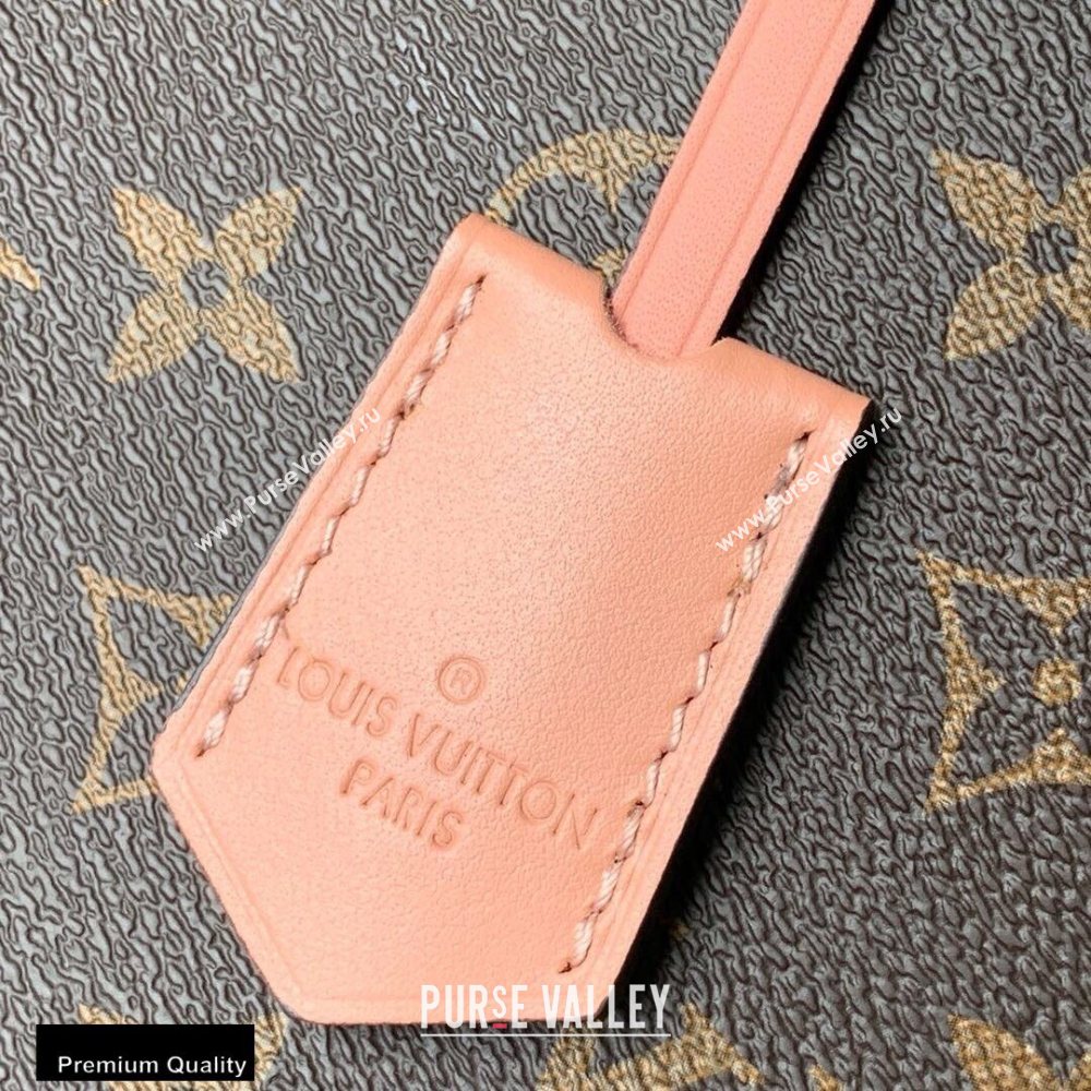 Louis Vuitton Monogram Canvas Montaigne MM Bag Braided Handle M44672 Pink/Yellow 2020 (kiki-20100842)