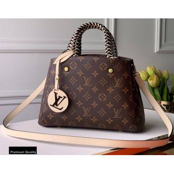 Louis Vuitton Monogram Canvas Montaigne BB Bag Braided Handle M45311 Creme Beige 2020 (kiki-20100844)