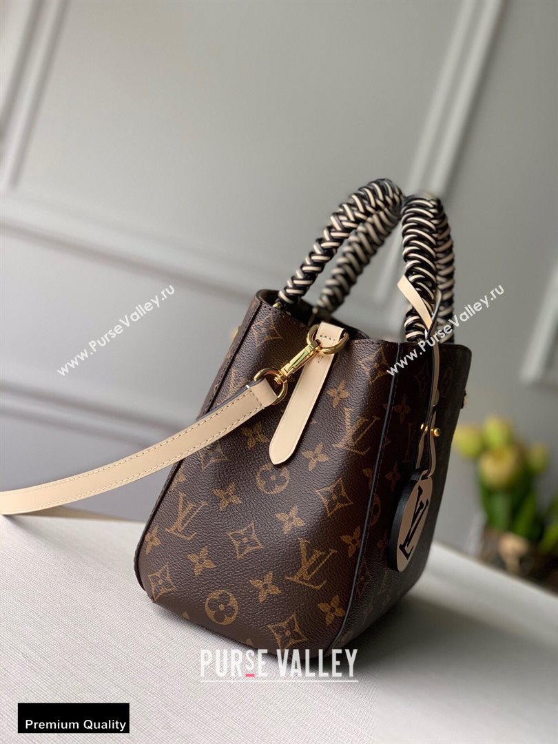 Louis Vuitton Monogram Canvas Montaigne BB Bag Braided Handle M45311 Creme Beige 2020 (kiki-20100844)