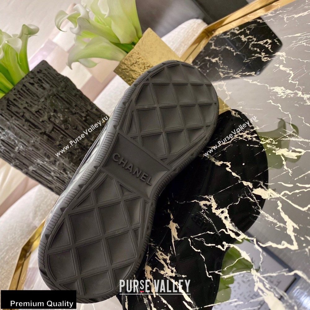 Chanel Top Quality Suede Calfskin and Velvet Sneakers G36299 Black 2020 (xo-20100804)