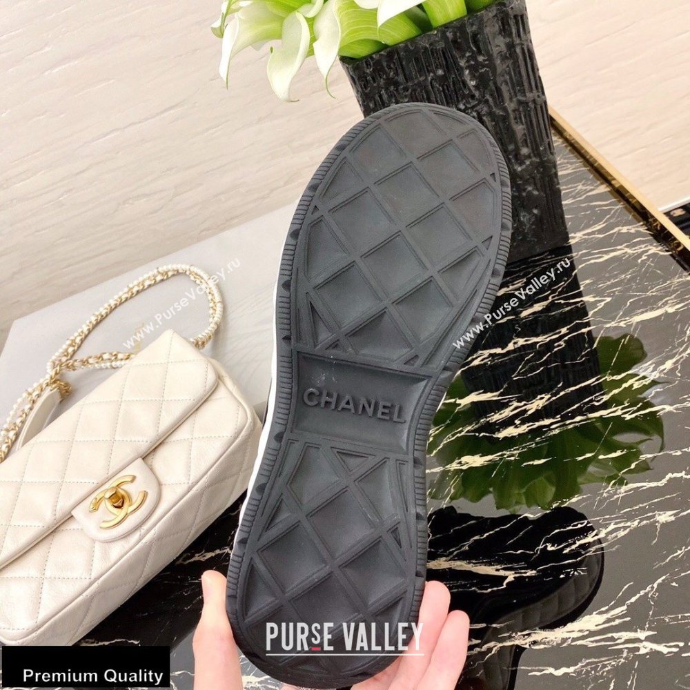 Chanel Top Quality Suede Calfskin and Nylon Sneakers G35617 Black 2020 (xo-20100801)