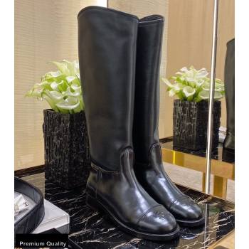 Chanel Top Quality Calfskin High Boots G35099 Black 2020 (xo-20100903)