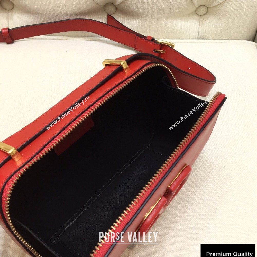 Valentino VSLING Calfskin Camera Bag Red 2020 (liankafo-20101403)