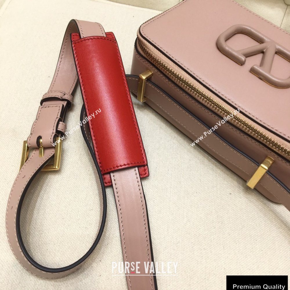 Valentino VSLING Calfskin Camera Bag Nude 2020 (liankafo-20101405)