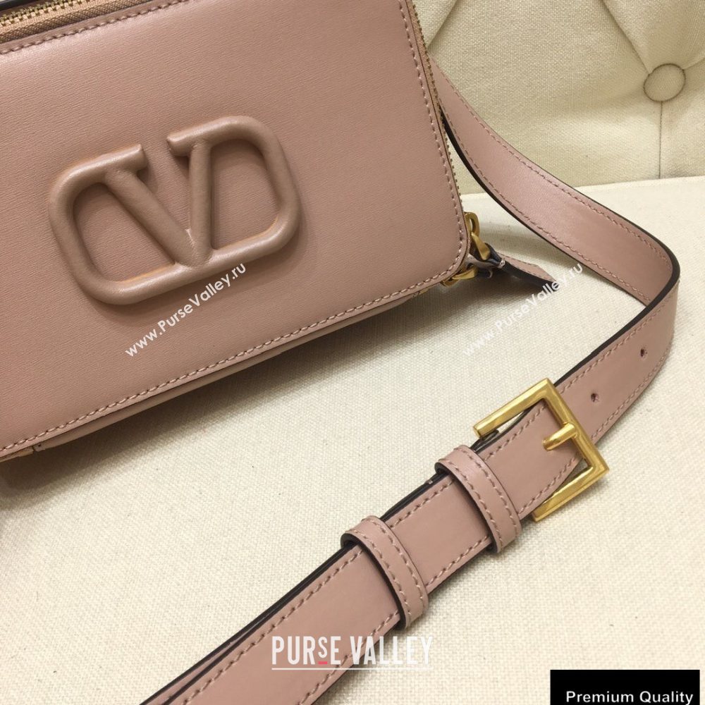 Valentino VSLING Calfskin Camera Bag Nude 2020 (liankafo-20101405)