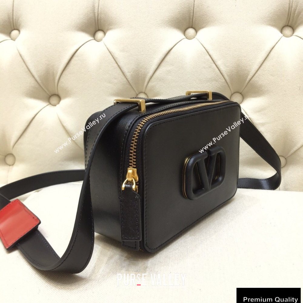 Valentino VSLING Calfskin Camera Bag Black 2020 (liankafo-20101401)