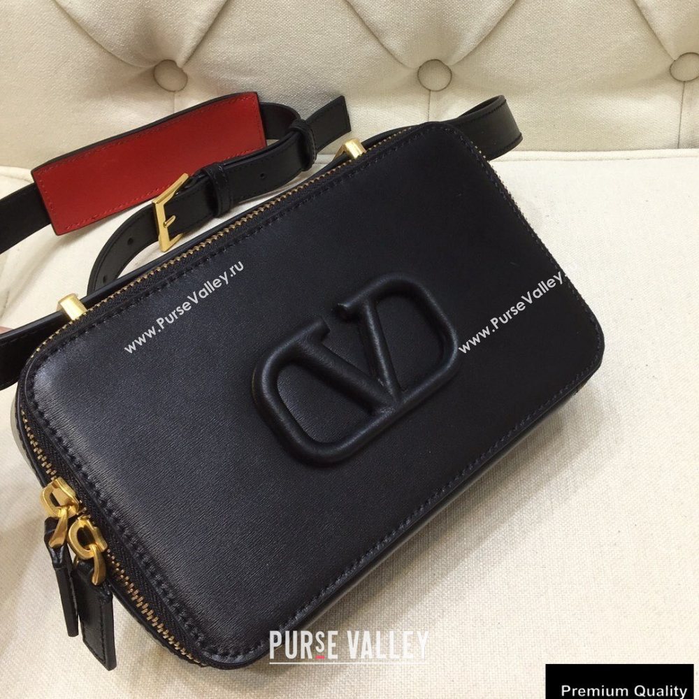 Valentino VSLING Calfskin Camera Bag Black 2020 (liankafo-20101401)