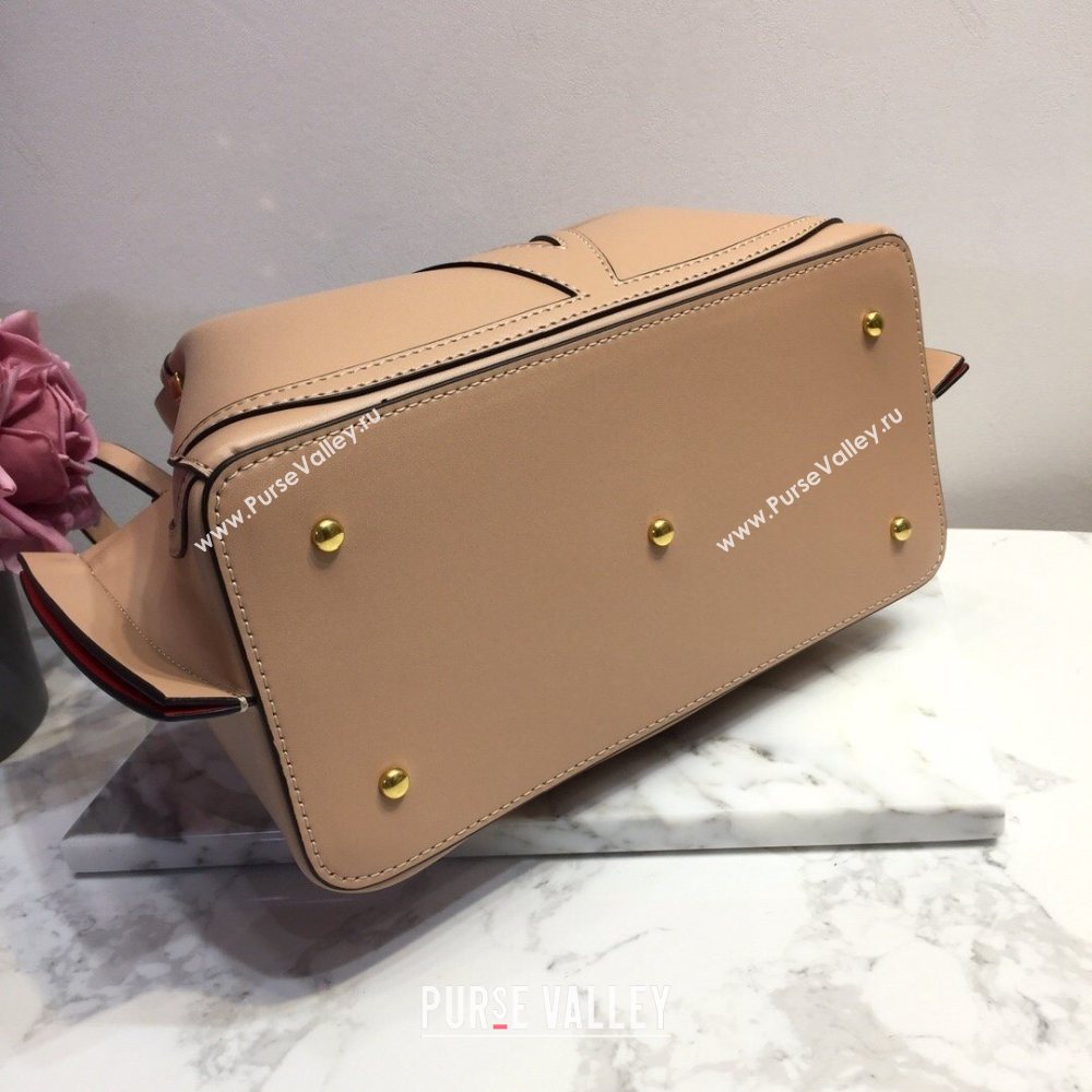 Valentino Vlogo Signature Small Shopping Tote Bag 9079 Nude 2020 (liankafo-20101442)