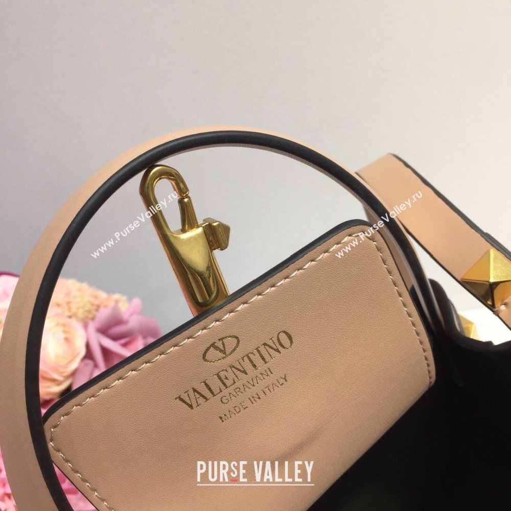 Valentino Vlogo Signature Small Shopping Tote Bag 9079 Nude 2020 (liankafo-20101442)