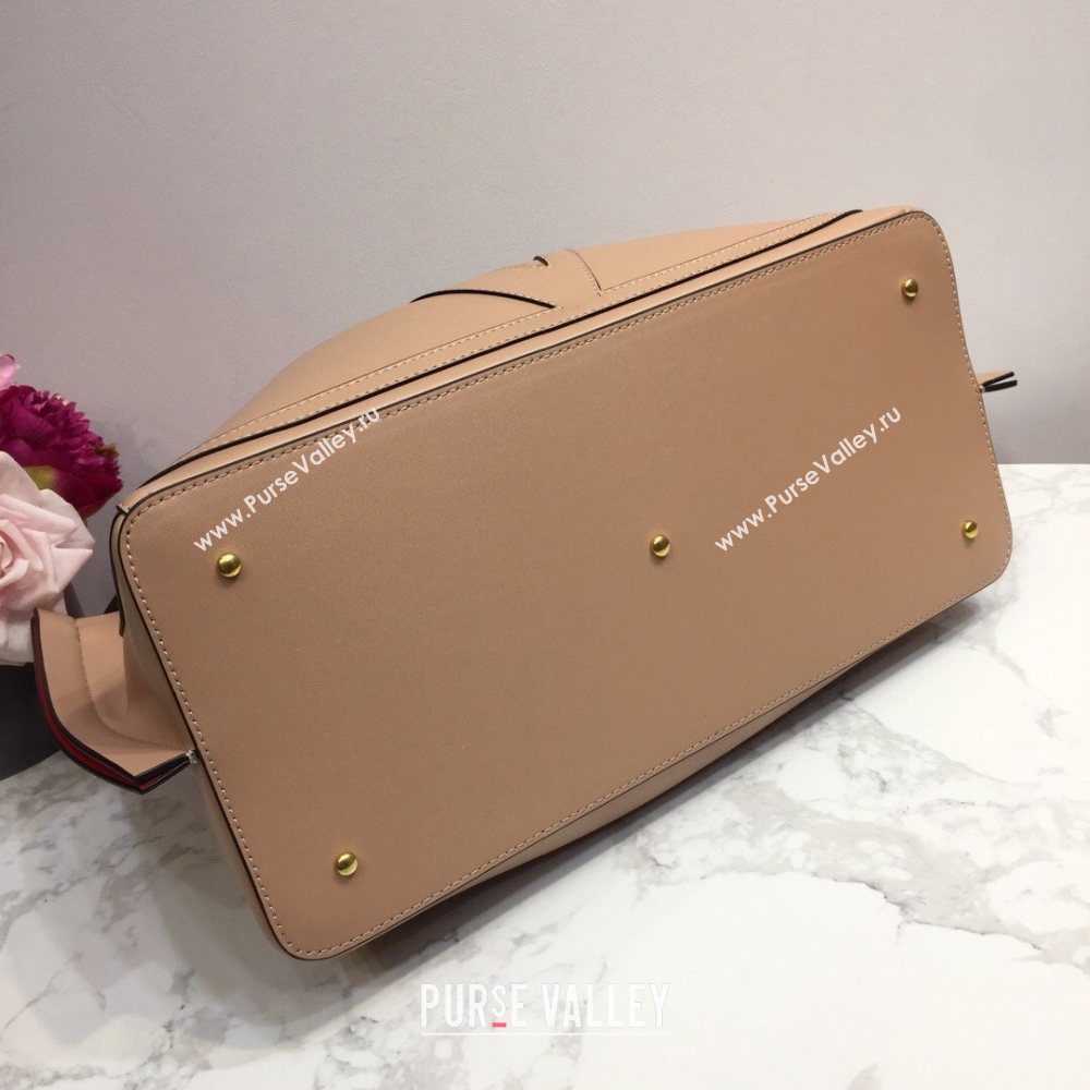 Valentino Vlogo Signature Large Shopping Tote Bag 9099 Nude 2020 (liankafo-20101440)