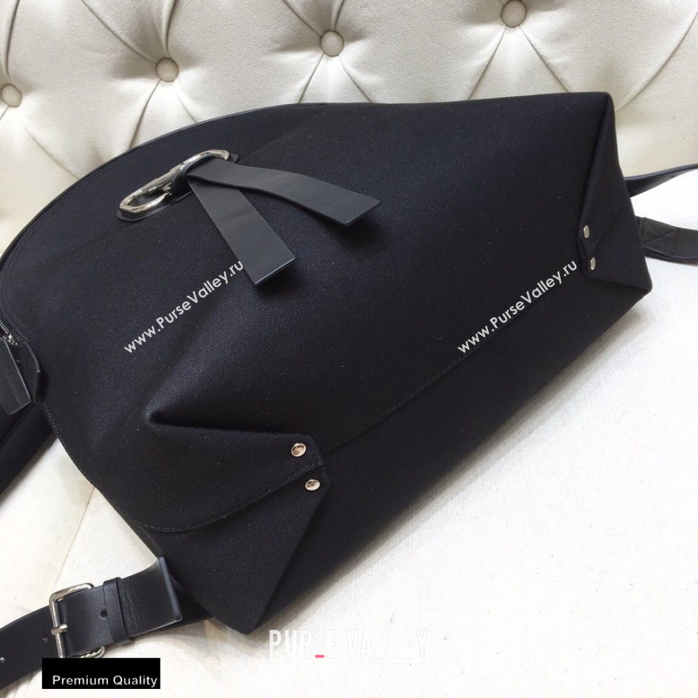 Valentino VRing Nylon Backpack Bag Black 2020 (liankafo-20101437)