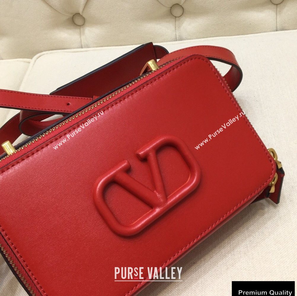 Valentino VSLING Calfskin Camera Bag Red 2020 (liankafo-20101403)