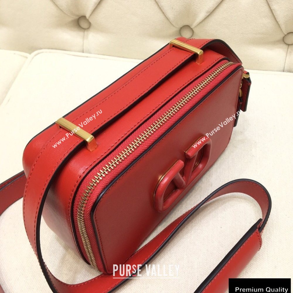 Valentino VSLING Calfskin Camera Bag Red 2020 (liankafo-20101403)