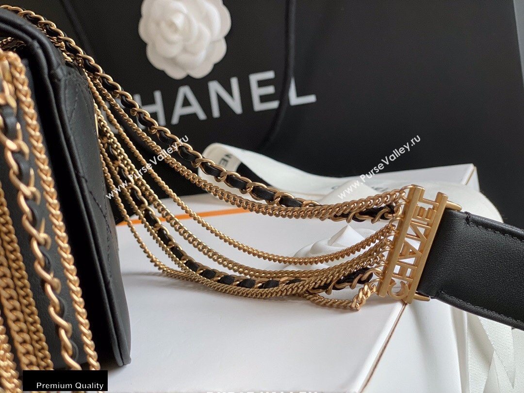 Chanel Multiple Chains Mini Flap Bag AS2051 Black 2020 (jiyuan-20101540)