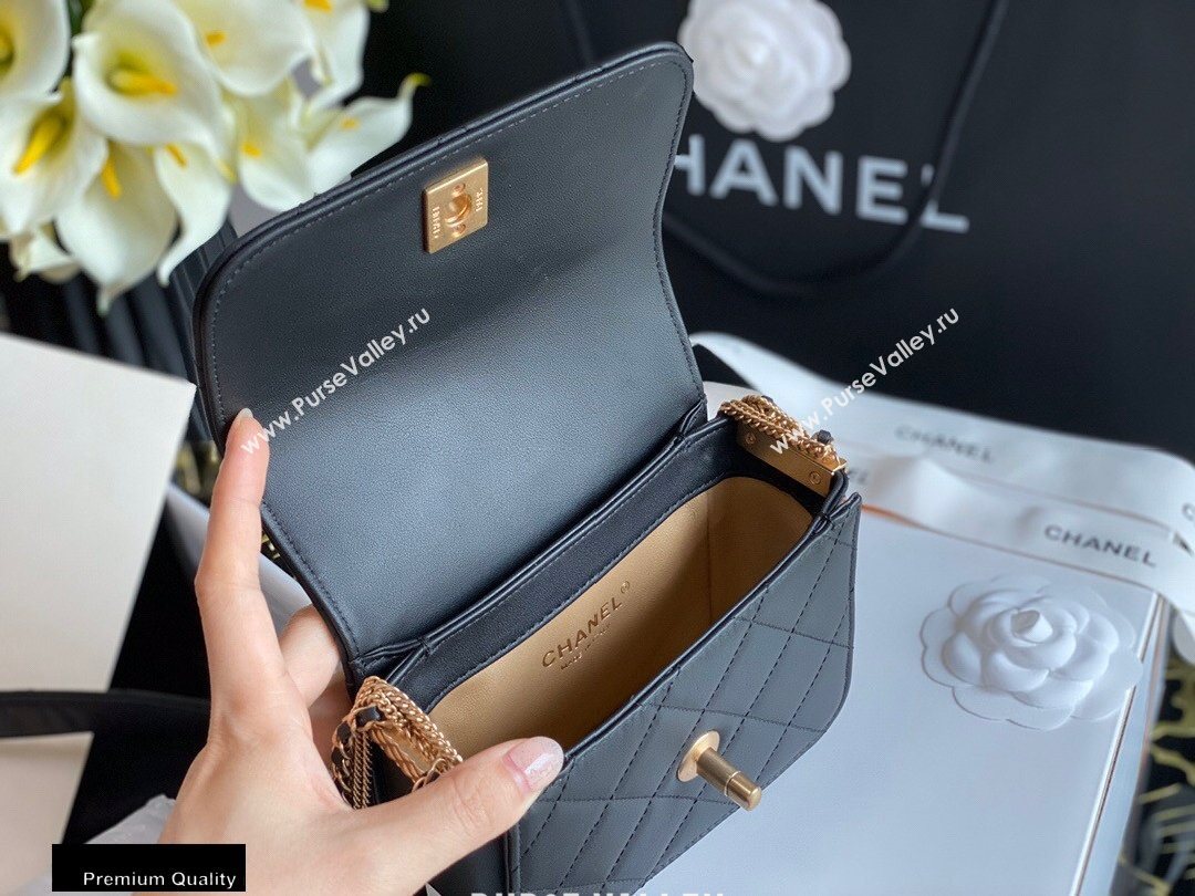 Chanel Multiple Chains Mini Flap Bag AS2051 Black 2020 (jiyuan-20101540)