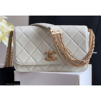 Chanel Multiple Chains Small Flap Bag AS2052 White 2020 (jiyuan-20101538)