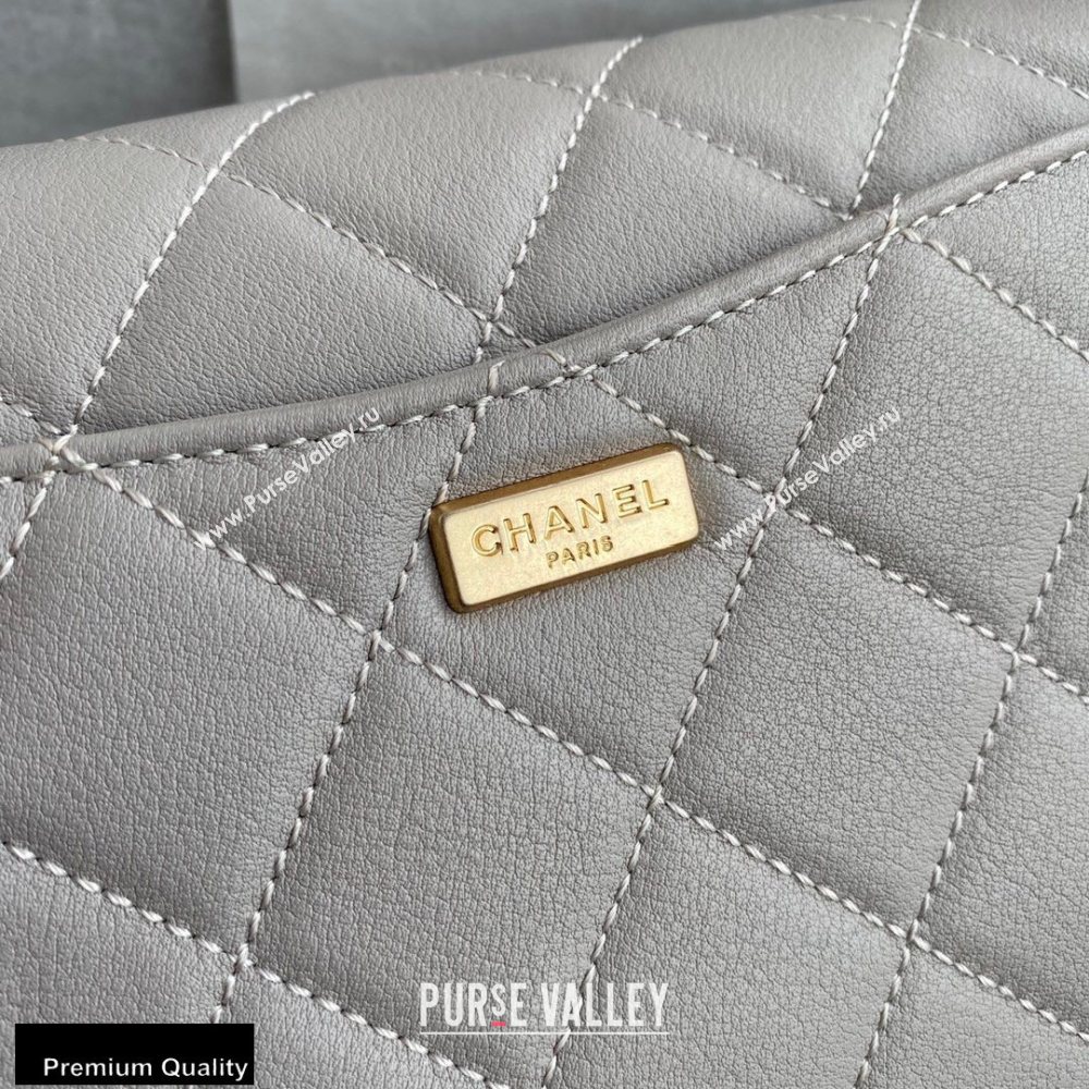 Chanel Multiple Chains Small Flap Bag AS2052 Gray 2020 (jiyuan-20101539)