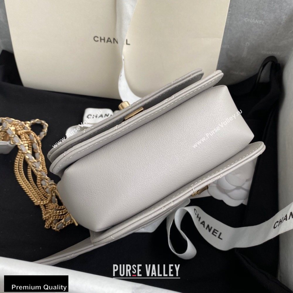 Chanel Multiple Chains Mini Flap Bag AS2051 Gray 2020 (jiyuan-20101543)