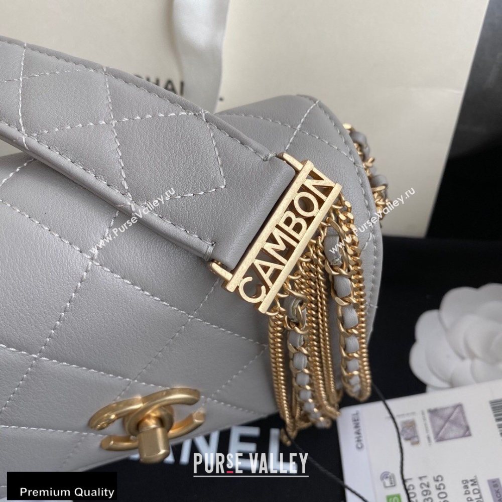 Chanel Multiple Chains Mini Flap Bag AS2051 Gray 2020 (jiyuan-20101543)