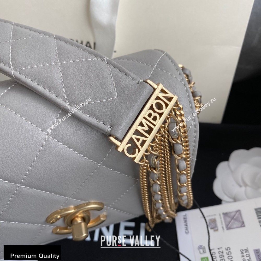 Chanel Multiple Chains Mini Flap Bag AS2051 Gray 2020 (jiyuan-20101543)