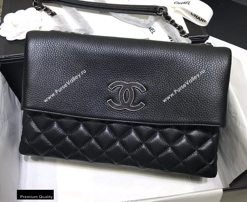 Chanel Multiple Interlayer Fold Over Flap Bag Black (jiyuan-20101614)