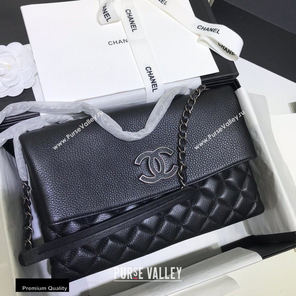 Chanel Multiple Interlayer Fold Over Flap Bag Black (jiyuan-20101614)