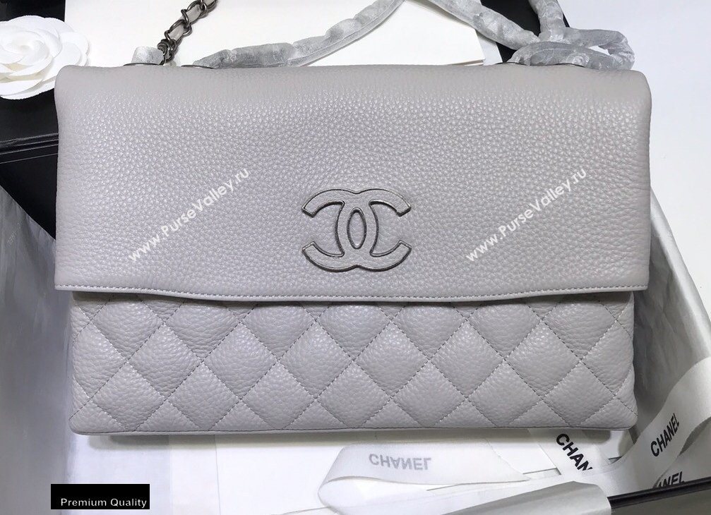 Chanel Multiple Interlayer Fold Over Flap Bag Gray (jiyuan-20101616)