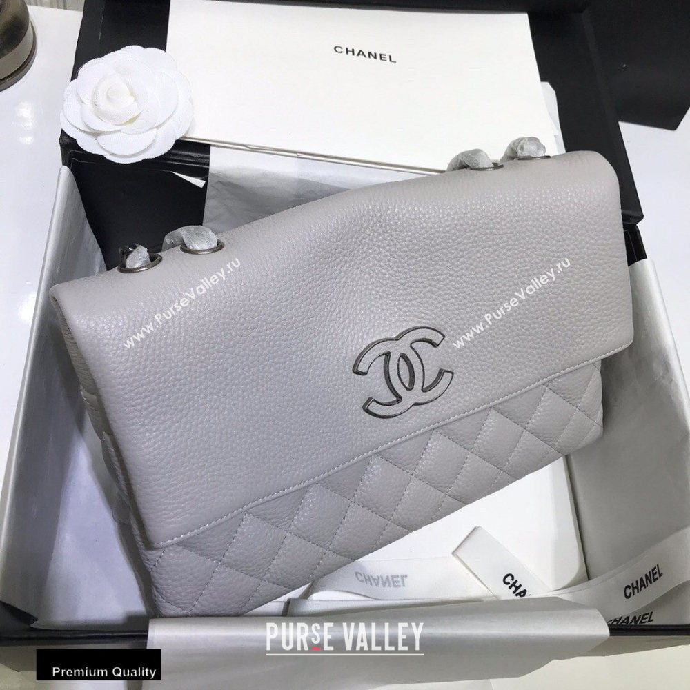 Chanel Multiple Interlayer Fold Over Flap Bag Gray (jiyuan-20101616)