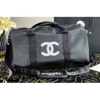 Chanel Nylon CC Logo Travel Bag Black/White 2020 (jiyuan-20101628)