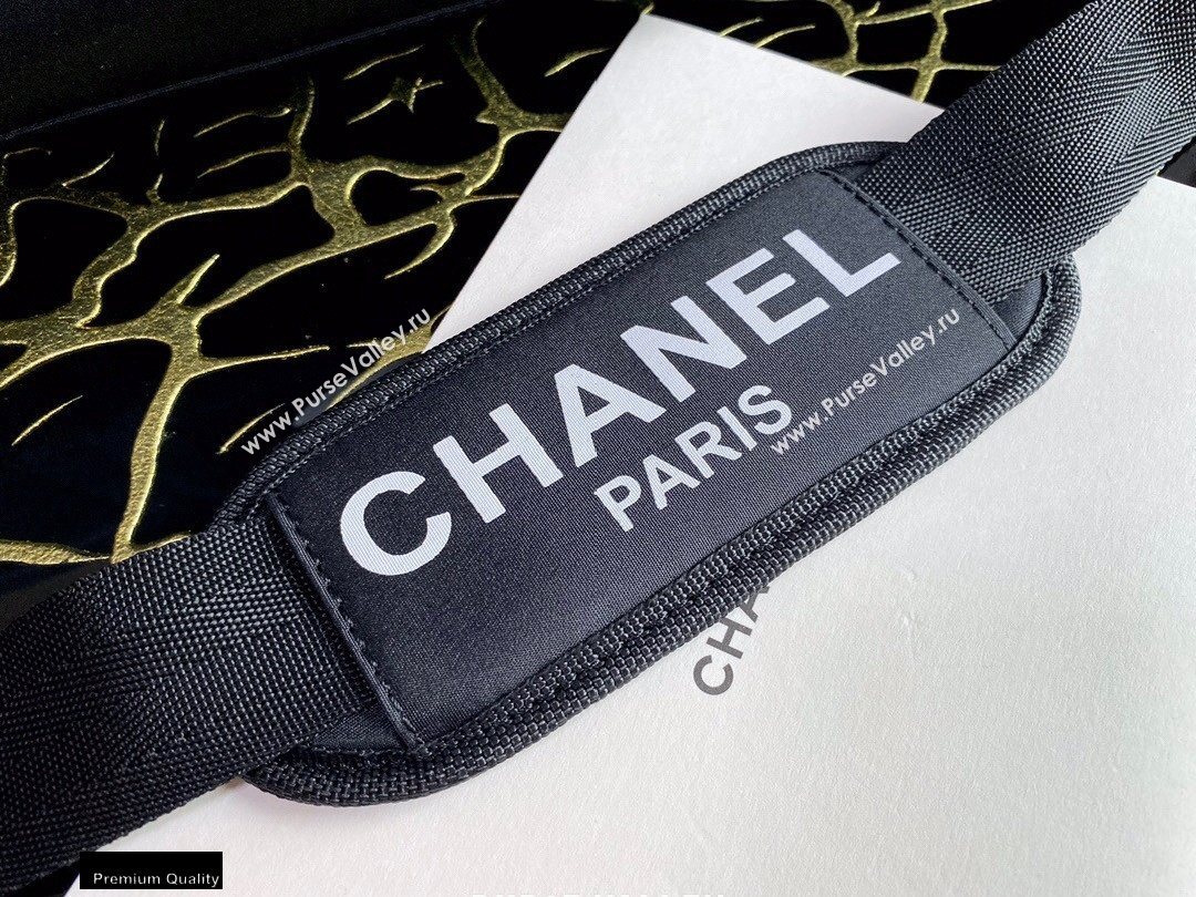 Chanel Nylon CC Logo Travel Bag Black/White 2020 (jiyuan-20101628)