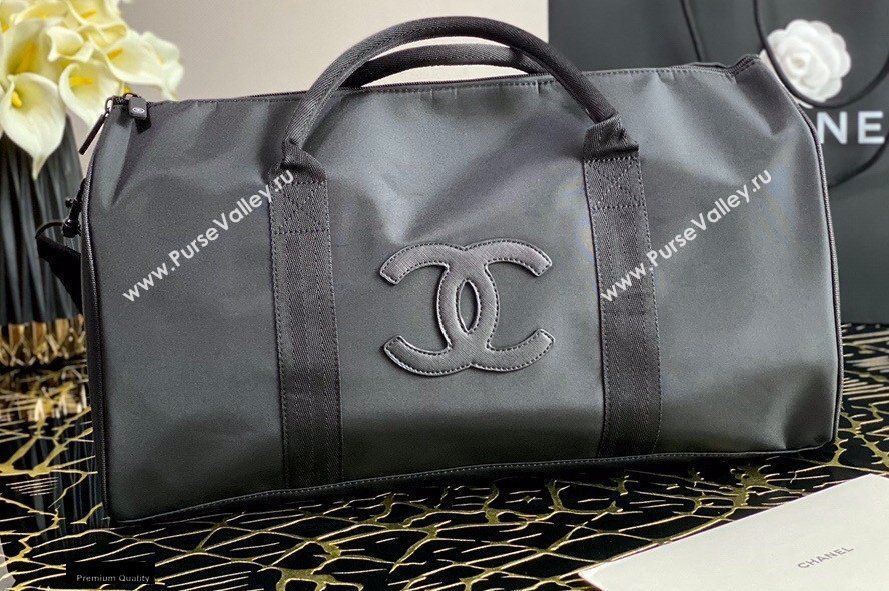 Chanel Nylon CC Logo Travel Bag Black 2020 (jiyuan-20101627)