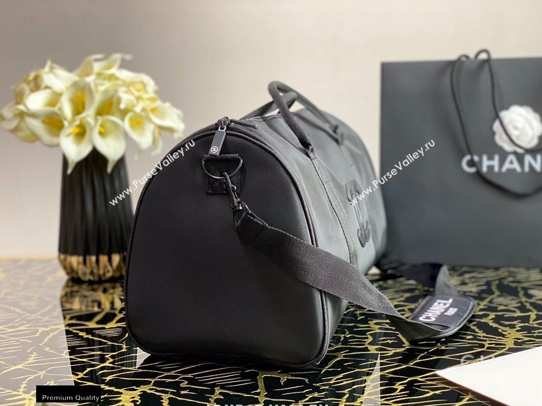 Chanel Nylon CC Logo Travel Bag Black 2020 (jiyuan-20101627)