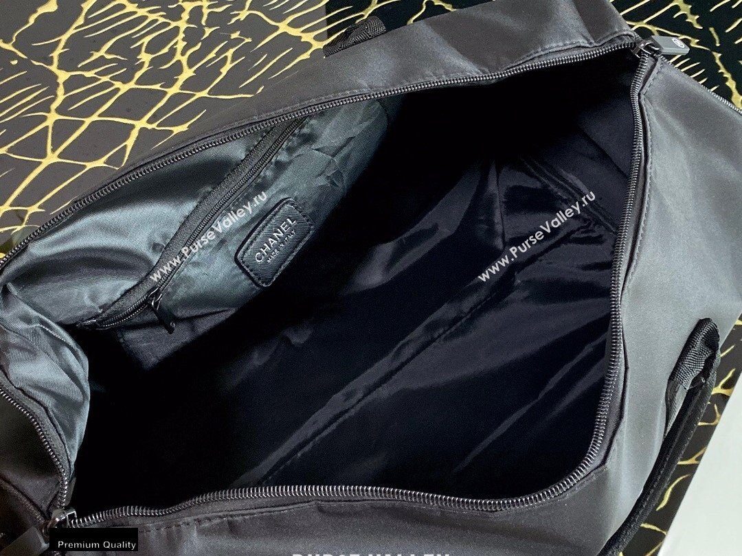 Chanel Nylon CC Logo Travel Bag Black 2020 (jiyuan-20101627)