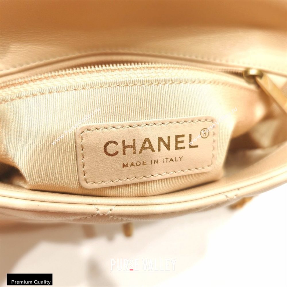 Chanel Lambskin CC Coin Flap Bag AS2222 Beige 2020 (jiyuan-20101622)