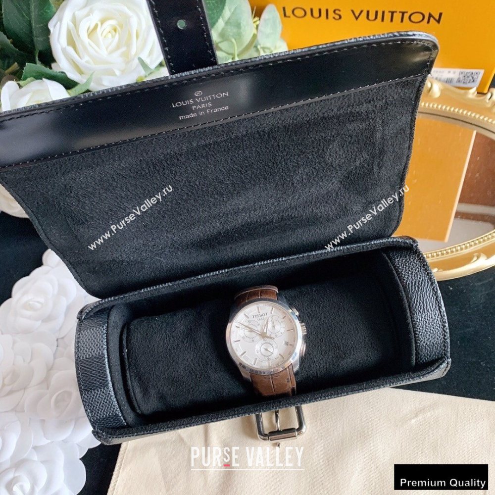 Louis Vuitton 3 Watch Case N41137 Damier Graphite Canvas (hongyun-20102122)