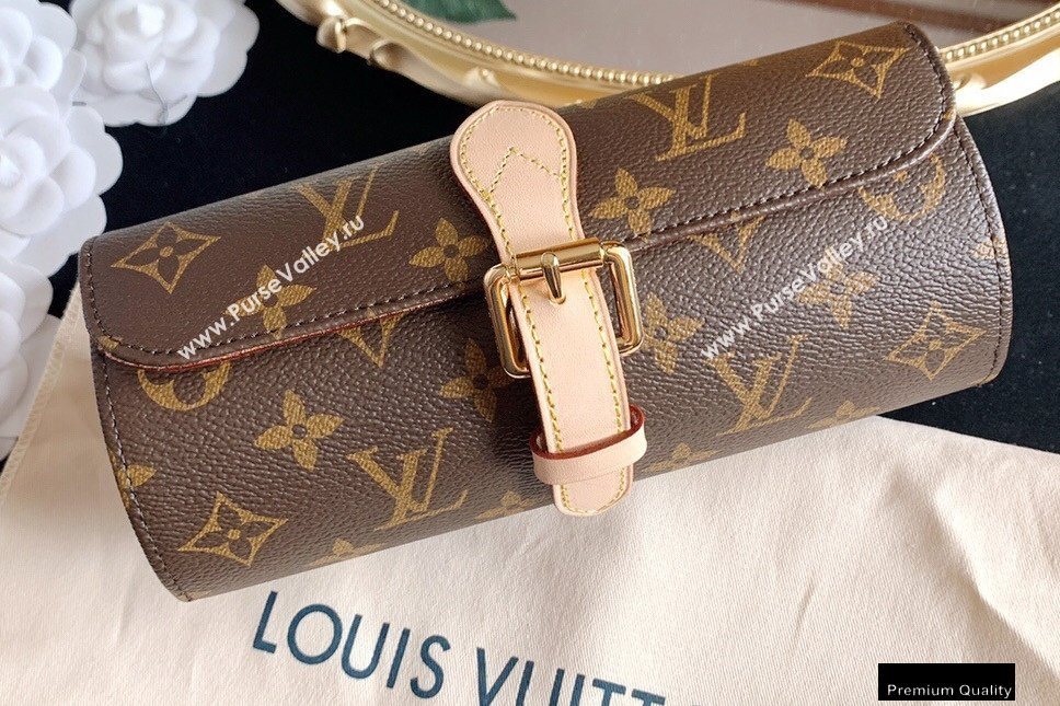 Louis Vuitton 3 Watch Case M47530 Monogram Canvas (hongyun-20102120)