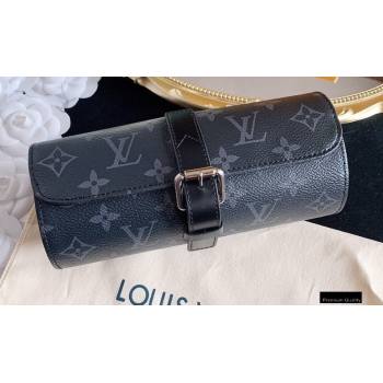 Louis Vuitton 3 Watch Case M43385 Monogram Eclipse Canvas (hongyun-20102121)