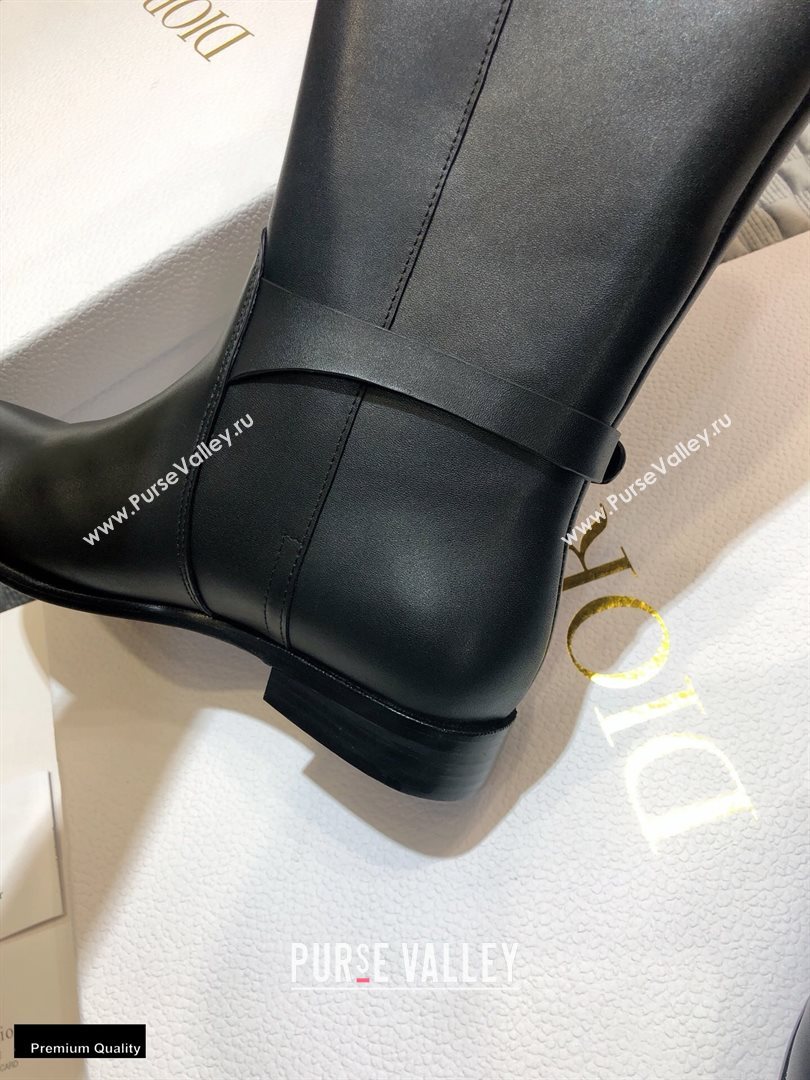 Dior Calfskin Empreinte High Boots Black 2020 (jincheng-20102103)