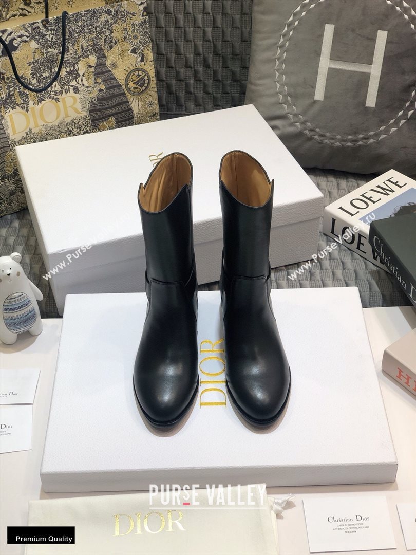 Dior Calfskin Empreinte Ankle Boots Black 2020 (jincheng-20102105)