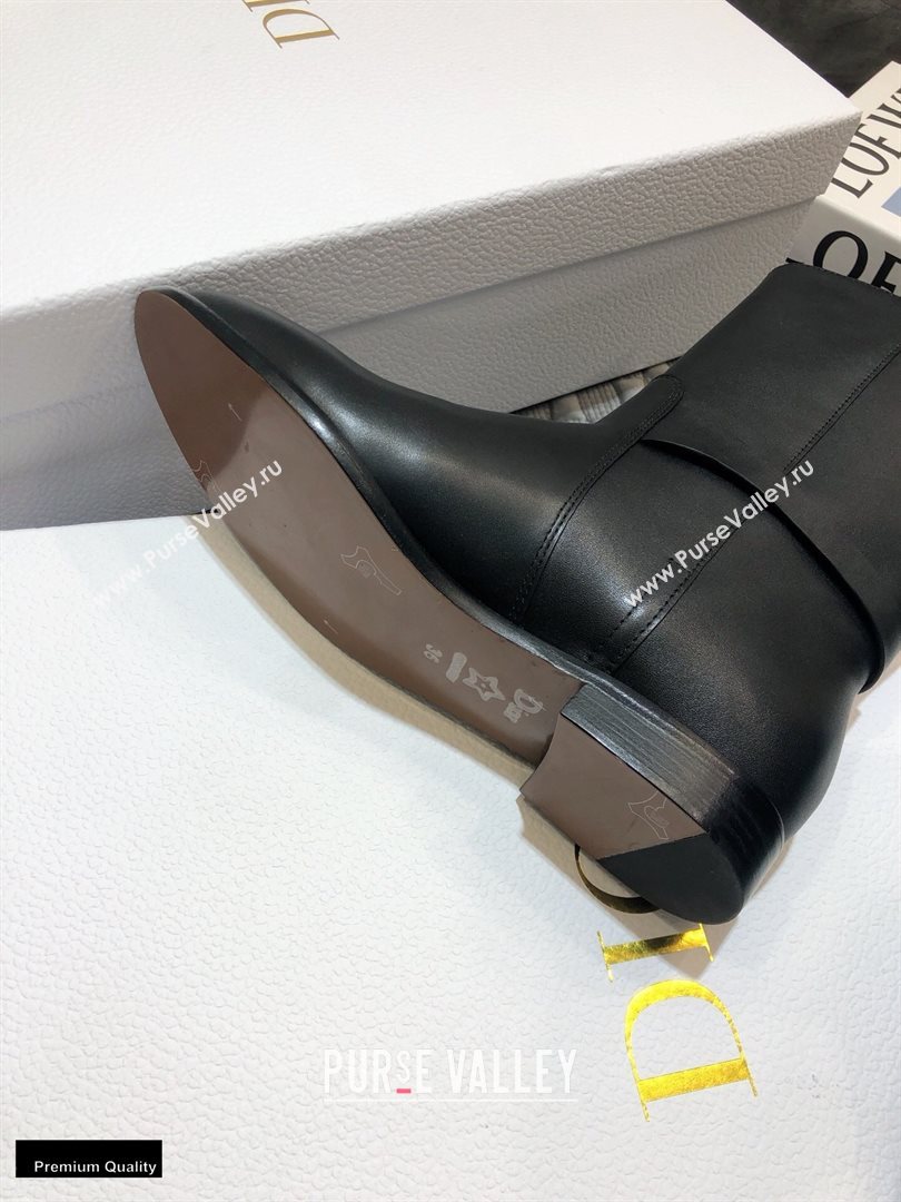 Dior Calfskin Empreinte Ankle Boots Black 2020 (jincheng-20102105)