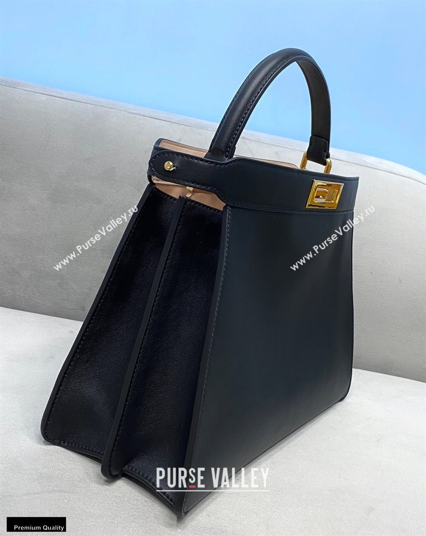 Fendi Iconic Peekaboo ISEEU Medium Bag Black 2020 (chaoliu-20102306)