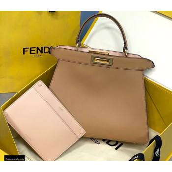 Fendi Iconic Peekaboo ISEEU Medium Bag Apricot 2020 (chaoliu-20102308)